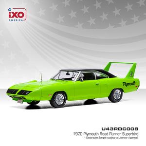 1970 PLYMOUTH ROAD RUNNER SUPERBIRD LIMELIGHT GREEN 1:43 SCALE