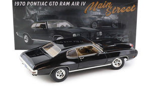 1970 PONTIAC GTO RAM AIR IV "MAIN STREET" BLACK 1:18 SCALE