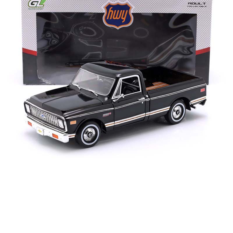 1971 CHEVROLET C-10 CUSTOM PICKUP BARRETT-JACKSON BLACK 1:18 SCALE