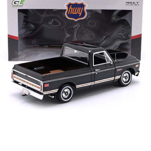 1971 CHEVROLET C-10 CUSTOM PICKUP BARRETT-JACKSON BLACK 1:18 SCALE