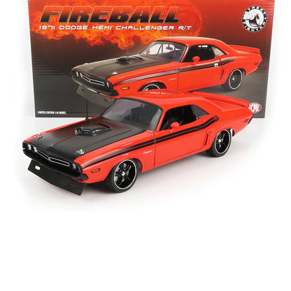 1971 DODGE CHALLENGER R/T STREET FIGHTER FIREBALL ORANGE 1:18 SCALE BY ACME