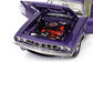1971 PLYMOUTH CUDA 383 COUPE PURPLE WHITE 1:18 SCALE