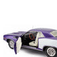 1971 PLYMOUTH CUDA 383 COUPE PURPLE WHITE 1:18 SCALE