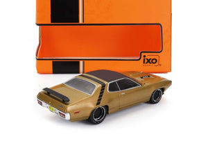 1971 PLYMOUTH GTX RUNNER COUPE GOLD MET BLACK 1:43 SCALE