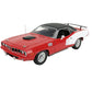 1971 PLYMOUTH HEMI CUDA RED & WHITE W/BLACK TOP "1 OF 1" 1:18 SCALE