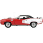 1971 PLYMOUTH HEMI CUDA RED & WHITE W/BLACK TOP "1 OF 1" 1:18 SCALE