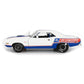 1971 DODGE HEMI CHALLENGER R/T MOPAR DRAG PAK WHITE W/STRIPES 1:18 SCALE