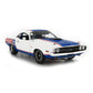 1971 DODGE HEMI CHALLENGER R/T MOPAR DRAG PAK WHITE W/STRIPES 1:18 SCALE