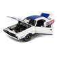 1971 DODGE HEMI CHALLENGER R/T MOPAR DRAG PAK WHITE W/STRIPES 1:18 SCALE
