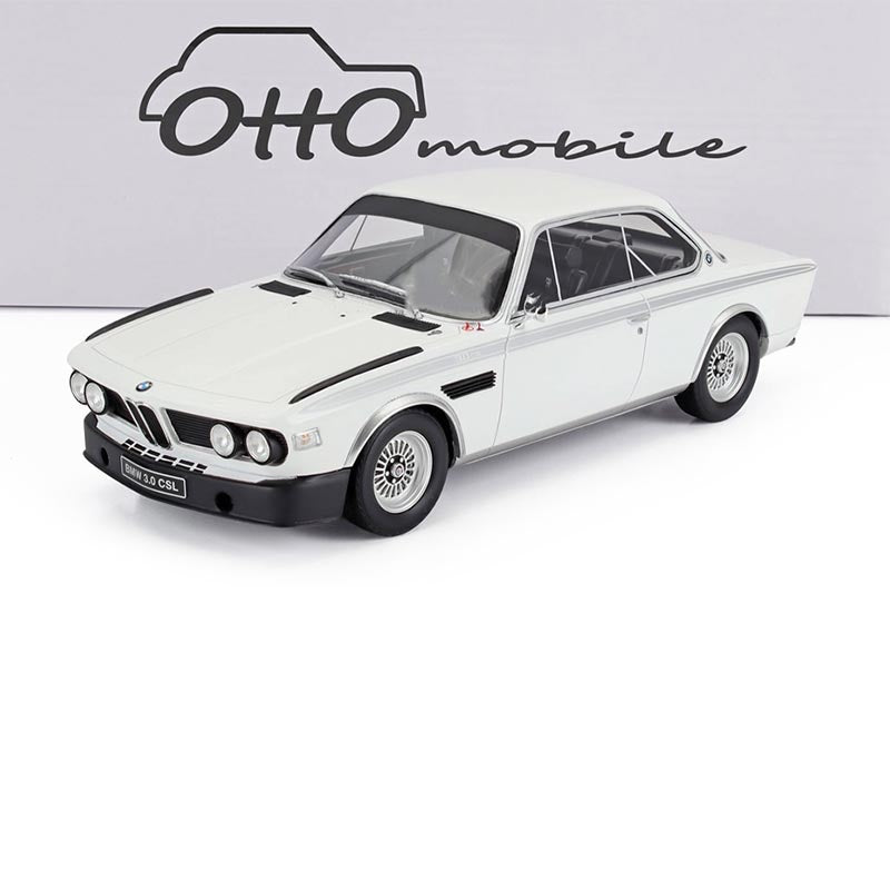 1972 BMW 3.0 CSL COUPE WHITE 1:18 SCALE