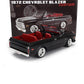 1972 CHEVROLET BLAZER 2WD CUSTOM BLACK & WHITE 1:18 SCALE