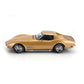 1972 CHEVROLET CORVETTE C3 WITH REMOVABLE ROOF PARTS GOLD METALLIC 1:18 SCALE