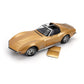 1972 CHEVROLET CORVETTE C3 WITH REMOVABLE ROOF PARTS GOLD METALLIC 1:18 SCALE