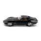 1972 CHEVROLET CORVETTE C3 WITH REMOVABLE ROOF PARTS MATTE BLACK 1:18 SCALE