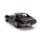 1972 CHEVROLET CORVETTE C3 WITH REMOVABLE ROOF PARTS MATTE BLACK 1:18 SCALE