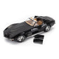 1972 CHEVROLET CORVETTE C3 WITH REMOVABLE ROOF PARTS MATTE BLACK 1:18 SCALE