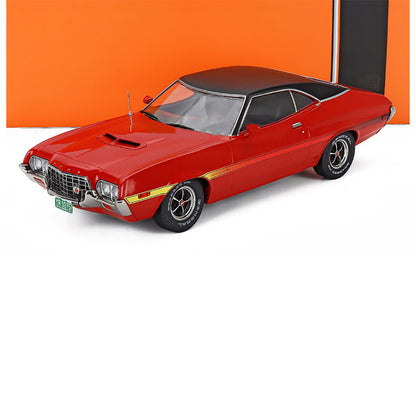 1972 FORD USA GRAN TORINO SPORT COUPE CUSTOM METALLIC RED BLACK 1:18 SCALE