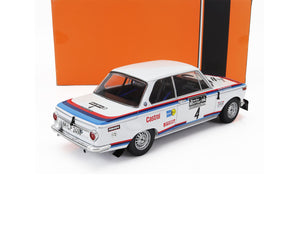 1973 BMW 2002 TEAM BMW MOTORSPORT (night version) WHITE 1:18 SCALE