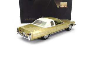 1974 CADILLAC COUPE DEVILLE GOLD 1:18 SCALE