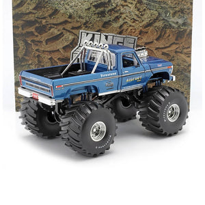 1974 FORD F-250 66" TIRES MONSTER TRUCK "BIGFOOT #1" BLUE 1:18 SCALE