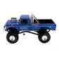 1974 FORD F-250 48" TIRE MONSTER TRUCK W/ BOB CHANDLER FIGURES BLUE 1:18 SCALE