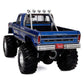 1974 FORD F-250 48" TIRE MONSTER TRUCK W/ BOB CHANDLER FIGURES BLUE 1:18 SCALE