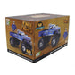 1974 FORD F-250 48" TIRE MONSTER TRUCK W/ BOB CHANDLER FIGURES BLUE 1:18 SCALE