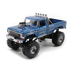 1974 FORD F-250 48" TIRE MONSTER TRUCK "BIGFOOT #1" BLUE 1:18 SCALE