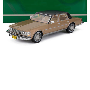 1976 CADILLAC SEVILLE GOLD W/BLACK VINYL TOP 1:18 SCALE