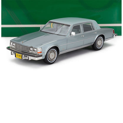 1976 CADILLAC SEVILLE LIGHT BLUE METALLIC W/VINYL TOP 1:18 SCALE