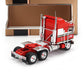 1976 KENWORTH K100 AERODYNE TRACTOR TRUCK 3-ASSI RED WHITE 1:64 SCALE