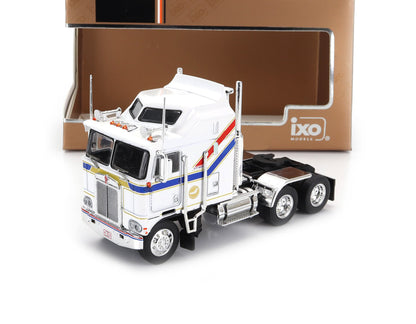 1976 KENWORTH K100 AERODYNE TRACTOR TRUCK 3-ASSI WHITE 1:64 SCALE Y IXO 64TR005