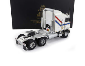 1976 KENWORTH K100 AERODYNE TRACTOR TRUCK 3-ASSI WHITE 1:64 SCALE