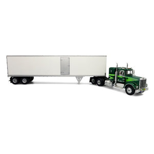 1976 KENWORTH W900A TRACTOR & TRAILER "Movin On" GREEN & WHITE 1:43 SCALE