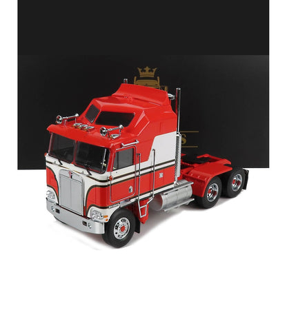 1976 KENWORTH K100 AERODYNE TRACTOR TRUCK 3-ASSI RED 1:18 SCALE