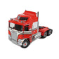 1976 KENWORTH K100 AERODYNE TRACTOR TRUCK & TRAILER RED & WHITE STRIPES 1:18 SCALE "2 PIECES"