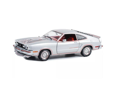 1978 FORD MUSTANG II KING COBRA SILVER 1:18 SCALE