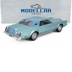 1978 LINCOLN CONTINENTAL MARK V LIGHT BLUE MET 1:18 SCALE