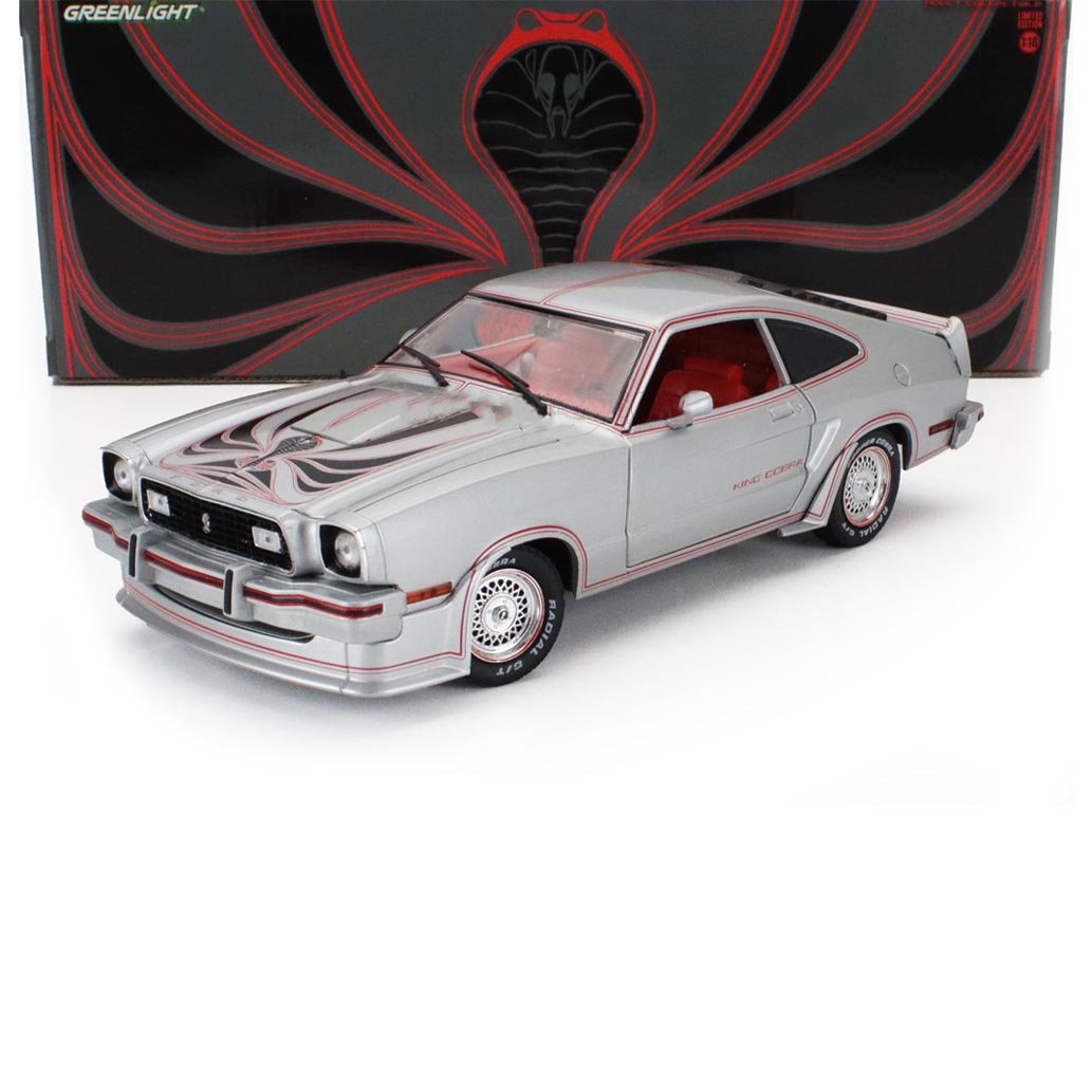 1978 FORD MUSTANG II KING COBRA SILVER 1:18 SCALE