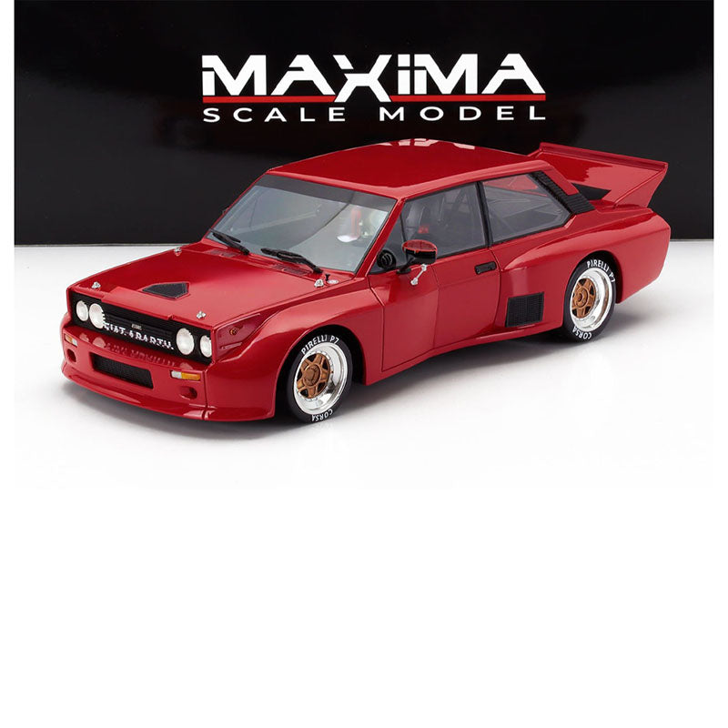 1979 ABARTH FIAT 131 ABARTH SE035 TURBO VOLUMETRICO COMPETIZIONE RED 1:18 SCALE