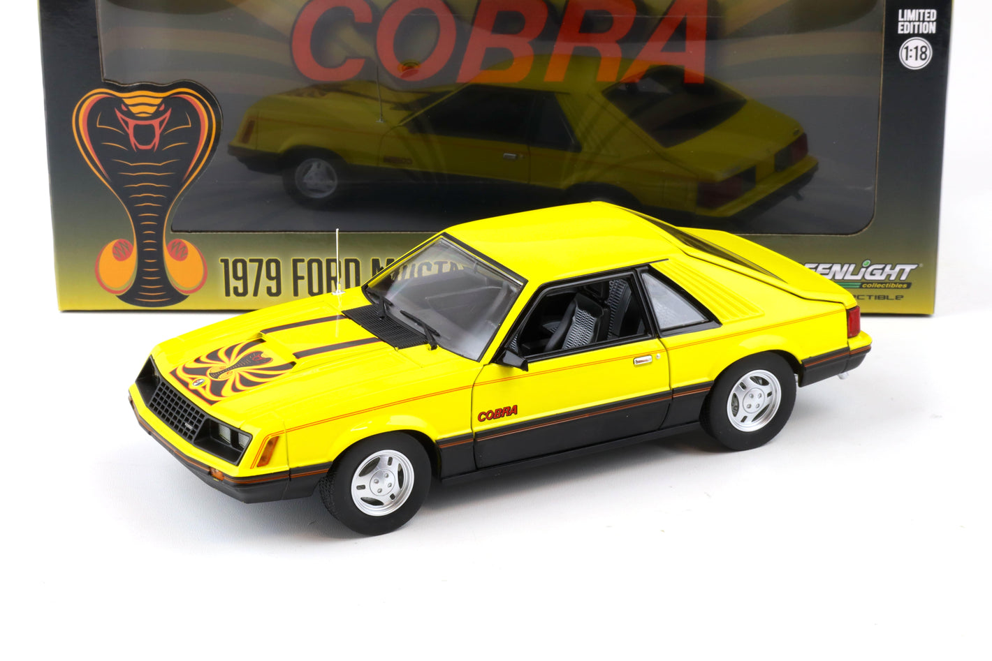 1979 FORD MUSTANG COBRA FASTBACK YELLOW 1:18 SCALE