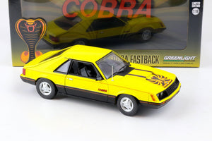 1979 FORD MUSTANG COBRA FASTBACK YELLOW 1:18 SCALE