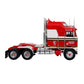 1976 KENWORTH K100 AERODYNE TRACTOR TRUCK & TRAILER BJ & BEAR RED & WHITE STRIPES 1:43 SCALE
