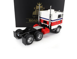 1977 PETERBILT 352 PACEMAKER TRACTOR WHITE-RED-BLUE 1:18 SCALE