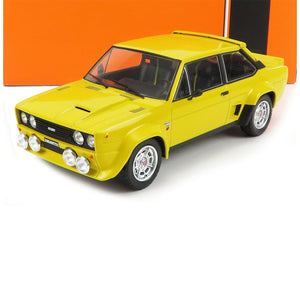 1980 FIAT 131 ABARTH (night version) BASE RALLY YELLOW 1:18 SCALE