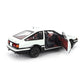 1980 TOYOTA SPRINTER TRUENO (AE86) PROJECT D FINAL VERSION WHITE BLACK 1:18 SCAL