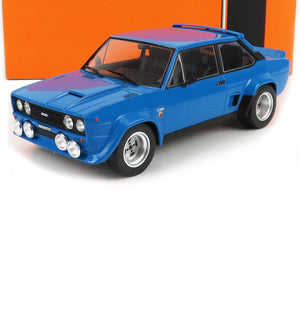 1980 FIAT 131 ABARTH (night version) BASE RALLY BLUE 1:18 SCALE