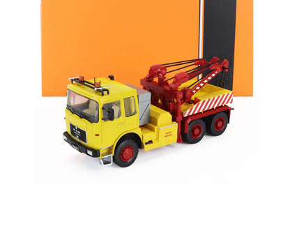 1982 MAN F8 26.281 TRACTOR TRUCK 3-ASSI WRECKER ROAD SERVICE YELLOW 1:43 SCALE