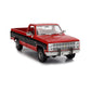 1984 CHEVROLET K10 SCOTTSDALE PICKUP APPLE RED 1:18 SCALE