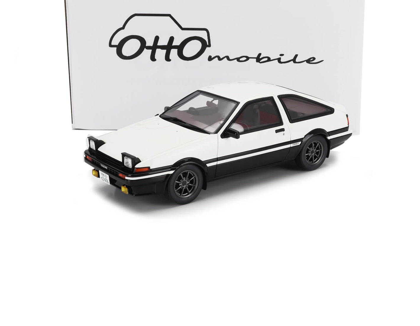 1985 TOYOTA SPRINTER TRUENO (AE86) WHITE BLACK 1:18 SCALE